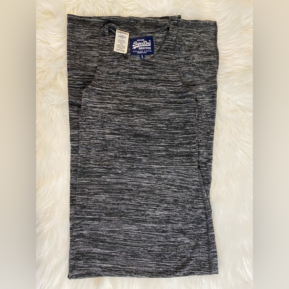 Superdry knit racer back fitted dress xs